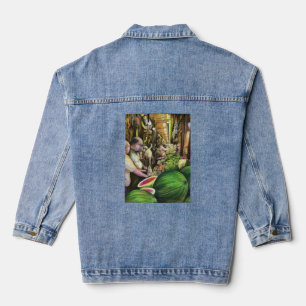 Many Men, Many Melons Denim Jacket