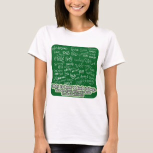 Many Mood Swings Chalkboard Slogan T-Shirt