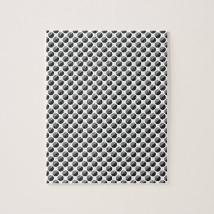 Many Moons Black & White Pattern SUPER HARD Jigsaw Puzzle