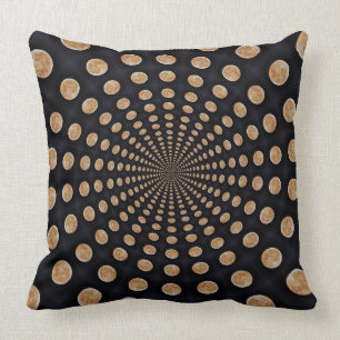Many Moons Swirl Throw Pillow