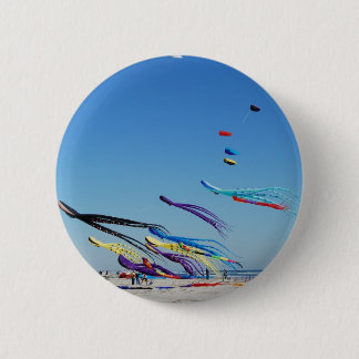 Many Multi Colour Kites 6 Cm Round Badge
