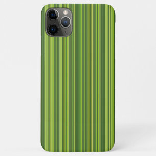 Many multi coloured stripes in green iPhone 11 pro max case