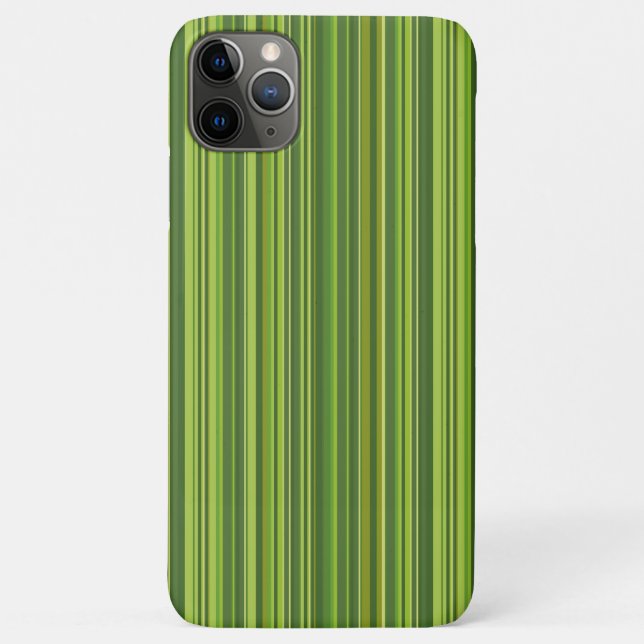 Many multi coloured stripes in green Case-Mate iPhone case (Back)