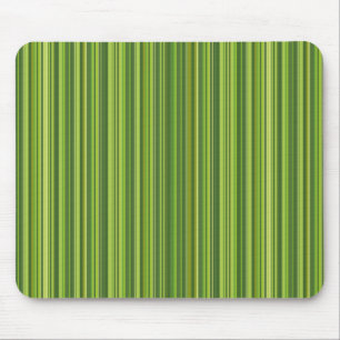 Many multi coloured stripes in green mouse mat