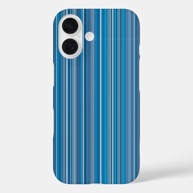 Many multi coloured stripes in the blue Case-Mate iPhone case (Back)