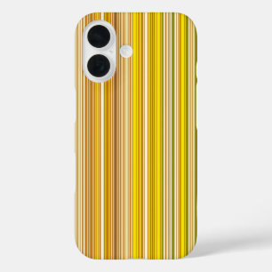 Many multi coloured stripes in yellow... iPhone 16 case