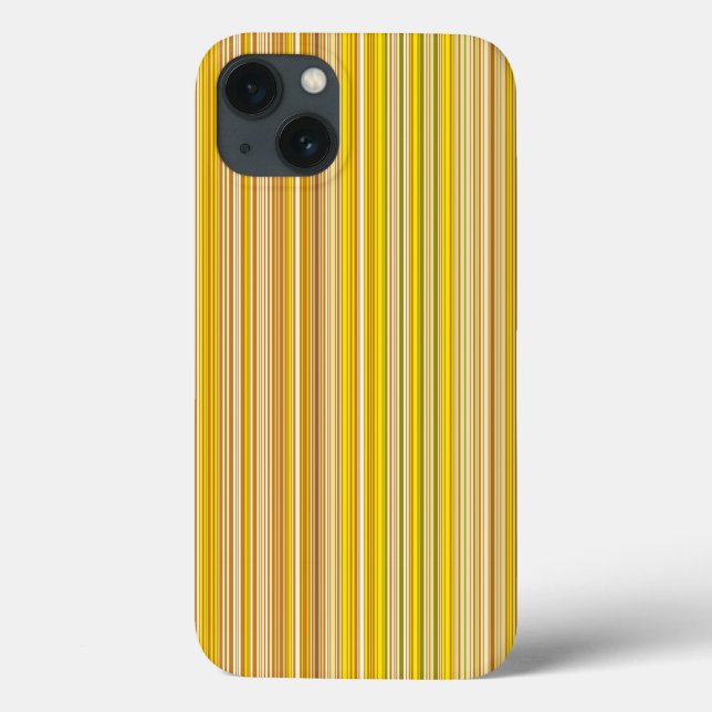 Many multi coloured stripes in yellow Case-Mate iPhone case (Back)