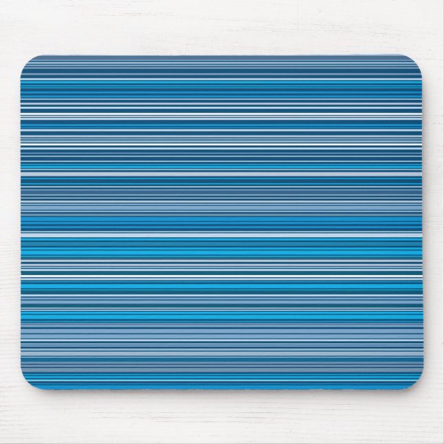 Many multi coloured stripes into the blue… mouse mat (Front)