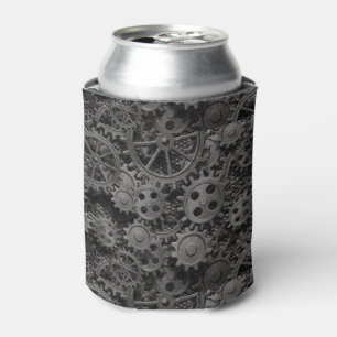 Many old rusty metal gears or machine parts can cooler