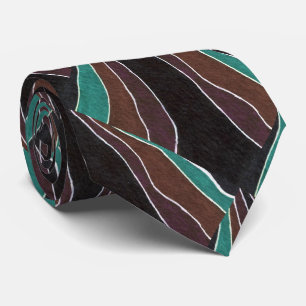 "Many Paths" Abstract Design Tie