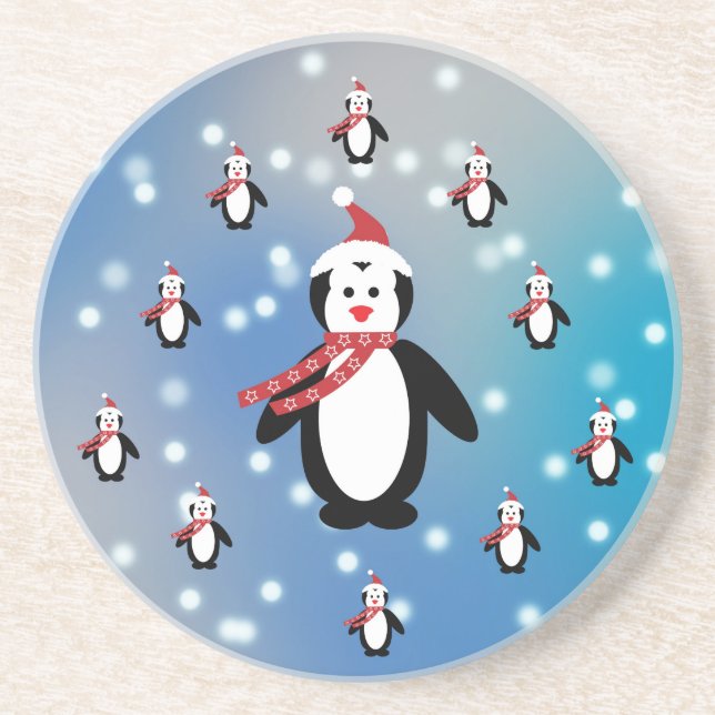 Many Penguins Coaster (Front)