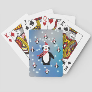 Many Penguins Playing Cards
