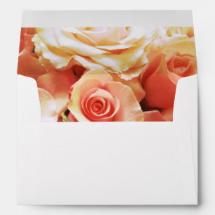 Many pink roses envelope