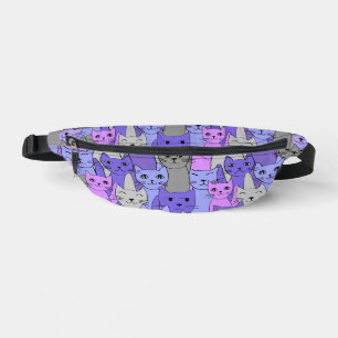 Many Purple Cats All-Over Print Fanny Pack