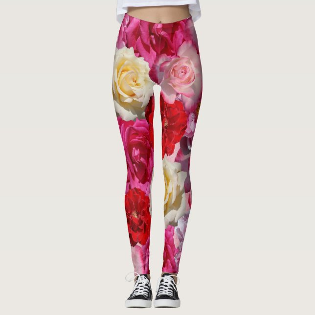 many roses leggings (Front)