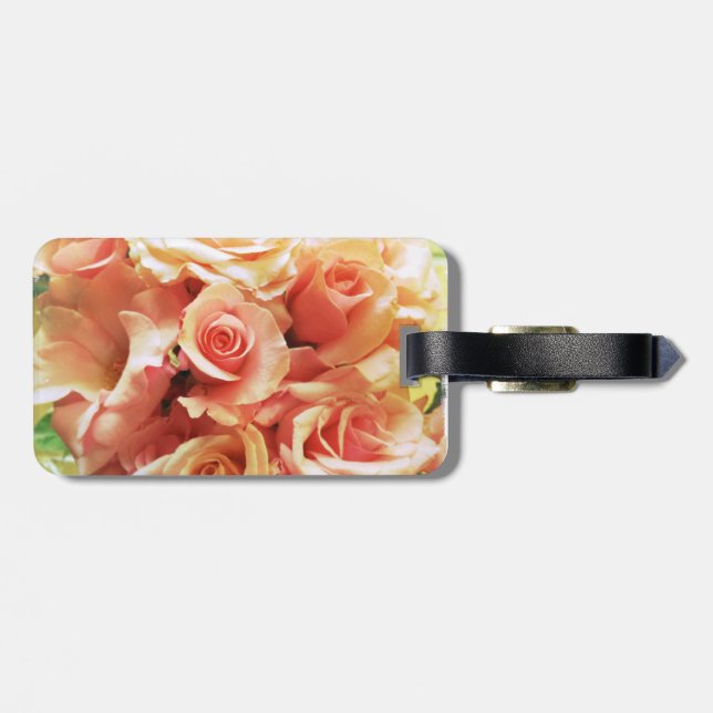Many roses luggage tag (Back Horizontal)