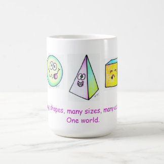 Many Shapes, Many Colours One World Coffee Mug