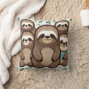 Many Sloth Army Cushion