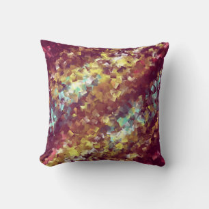many small grey and blue diamonds cushion