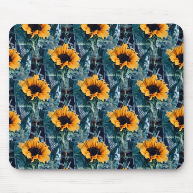 Many Sunny Sunflowers.... Mouse Mat (Front)