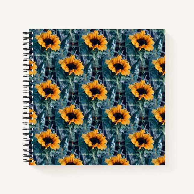 Many Sunny Sunflowers.... Notebook (Front)