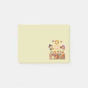 Many Thanks Pilgrim And Native Thanksgiving Feast Post-it Notes