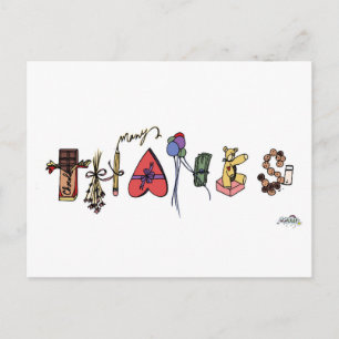 Many Thanks postcard