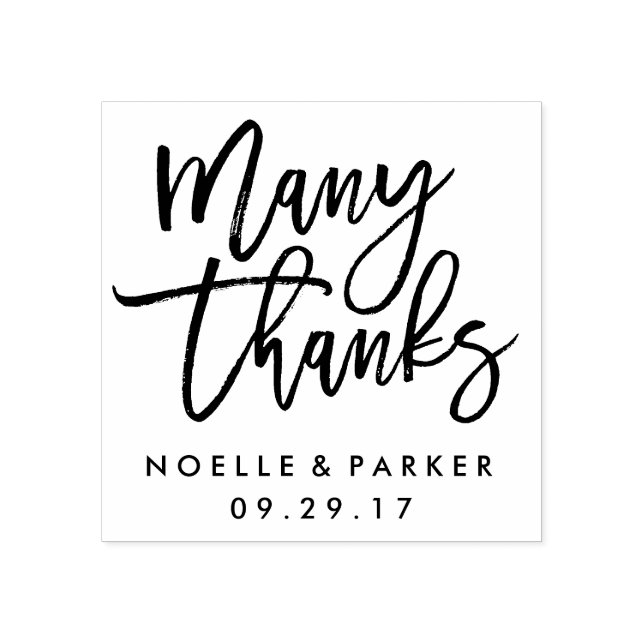 Many Thanks Wedding Stamp (Imprint)