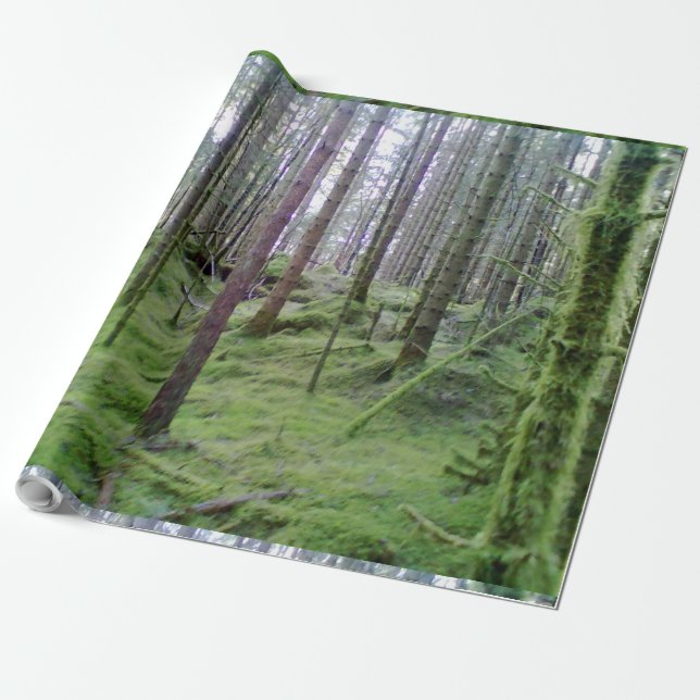 Many trees in the forest wrapping paper (Unrolled)