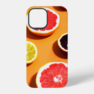 Many variety citrus fruits pattern in sunlight on iPhone 12 case