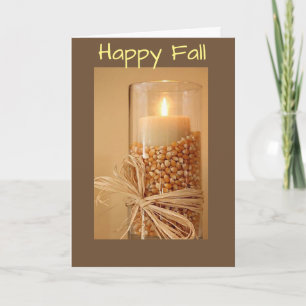 MANY VERY SPECIAL WISHES FOR A **HAPPY FALL** HOLIDAY CARD