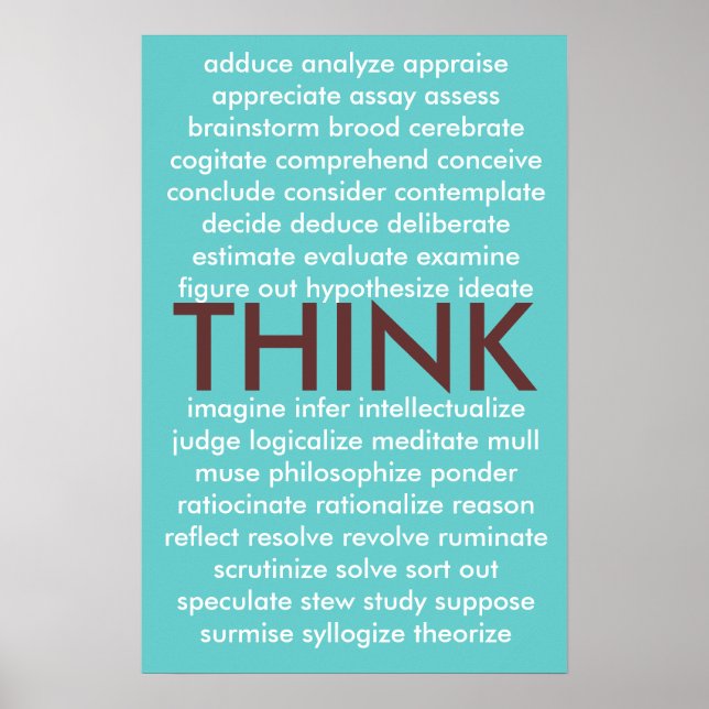 Many ways to think poster (Front)