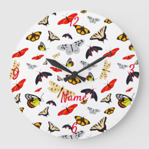 Many Winged Creatures Thunder_Cove Large Clock