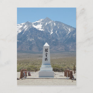 Manzanar Monument Postcard
