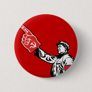 Mao - Communism is #1 6 Cm Round Badge