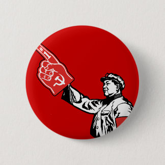Mao - Communism is #1 6 Cm Round Badge