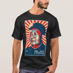 Mao Zedong Tse Tung Chairman Mao China Chinese Pat T-Shirt