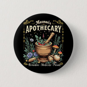 Maomaos Apothecary Fantasy Herbal Potion Art 6 Cm Round Badge