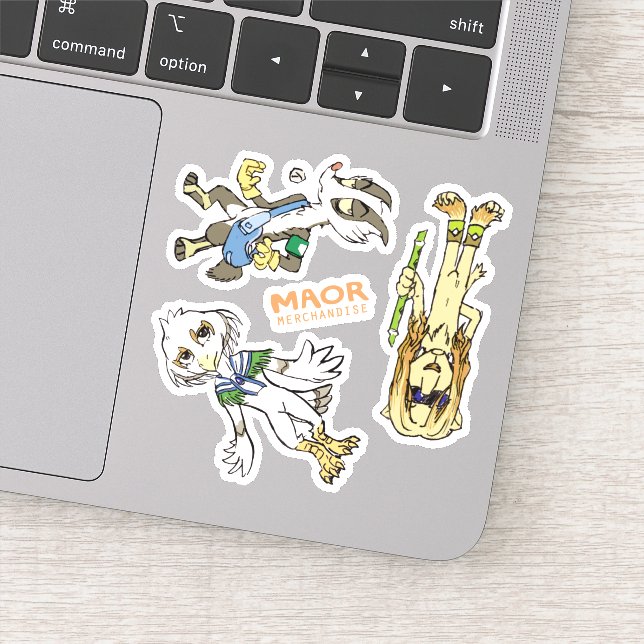 MAOR 3x3" Chibi Cast Sticker #3 (Detail)
