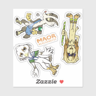 MAOR 4x4" Chibi Cast Sticker #3