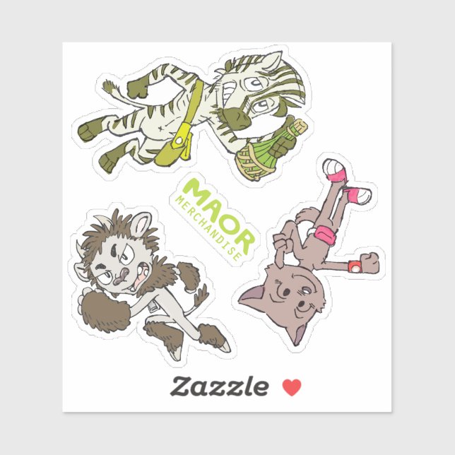 MAOR 4x4" Chibi Cast Sticker #4 (Sheet)