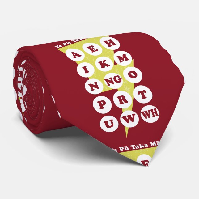 Maori Alphabet Learning Te Reo Tie (Rolled)