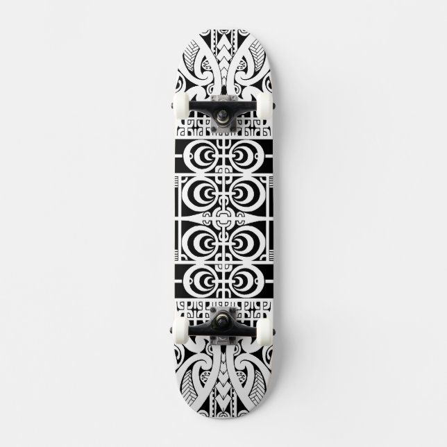 Maori and Marquesas tribal tattoo design Skateboard (Front)