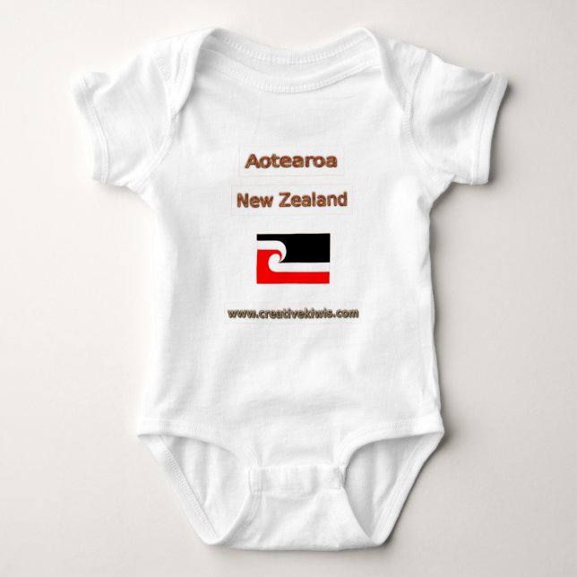 Maori, Aotearoa Baby Bodysuit (Front)