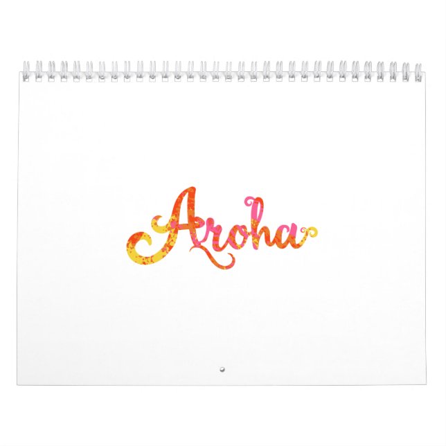 Maori Aroha Love In Maori Language - Gift Idea Calendar (Cover)