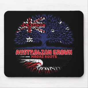 Maori Australian Australia Tree Roots Flag Mouse Mat