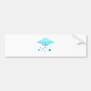 Maori Batoidea Stingray Tribal Tattoo Gift Idea Bumper Sticker