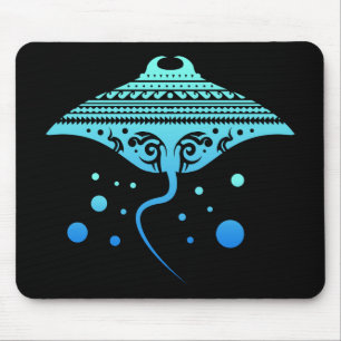 Maori Batoidea Stingray Tribal Tattoo Gift Idea Mouse Mat