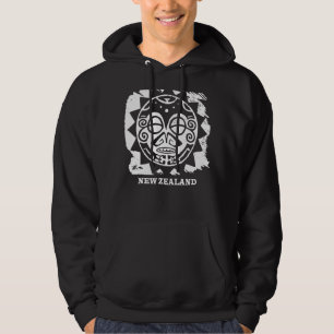 Maori Culture Mask Symbol Haka New Zealand Hoodie