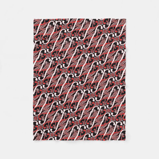 maori design fleece blanket (Front)